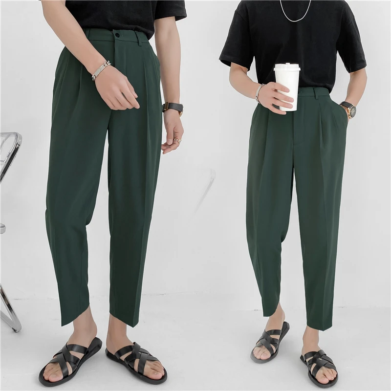 Korean Loose Straight Casual Pants Men Trousers Summer Multi-color Suit Pants Men's Fashion Business Society Mens Dress Pants
Korean Loose Straight Casual Pants Men Trousers Summer Multi-color Suit Pants Men's Fashion Business Society Mens Dress Pants