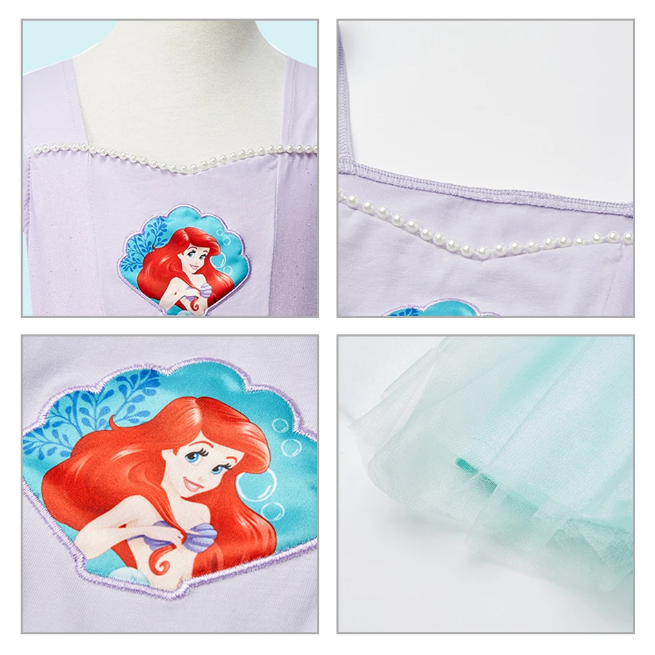Disney Ariel Princess Dress Girls Cosplay Costume Dresses The Little Mermaid Dress Role-play Costume Kid For Girl Fancy Clothing
Disney Ariel Princess Dress Girls Cosplay Costume Dresses The Little Mermaid Dress Role-play Costume Kid For Girl Fancy Clothing