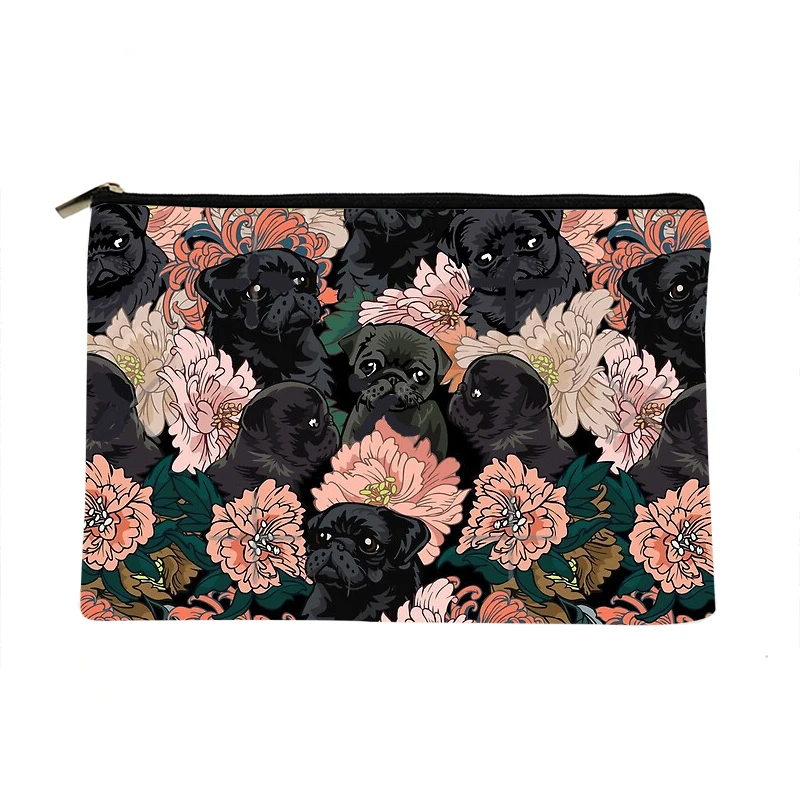 Women Because Black Pug Printed Make up bag Fashion Women Cosmetics Organizer Bag for Travel Colorful Storage Bag for Lady Bag
Women Because Black Pug Printed Make up bag Fashion Women Cosmetics Organizer Bag for Travel Colorful Storage Bag for Lady Bag