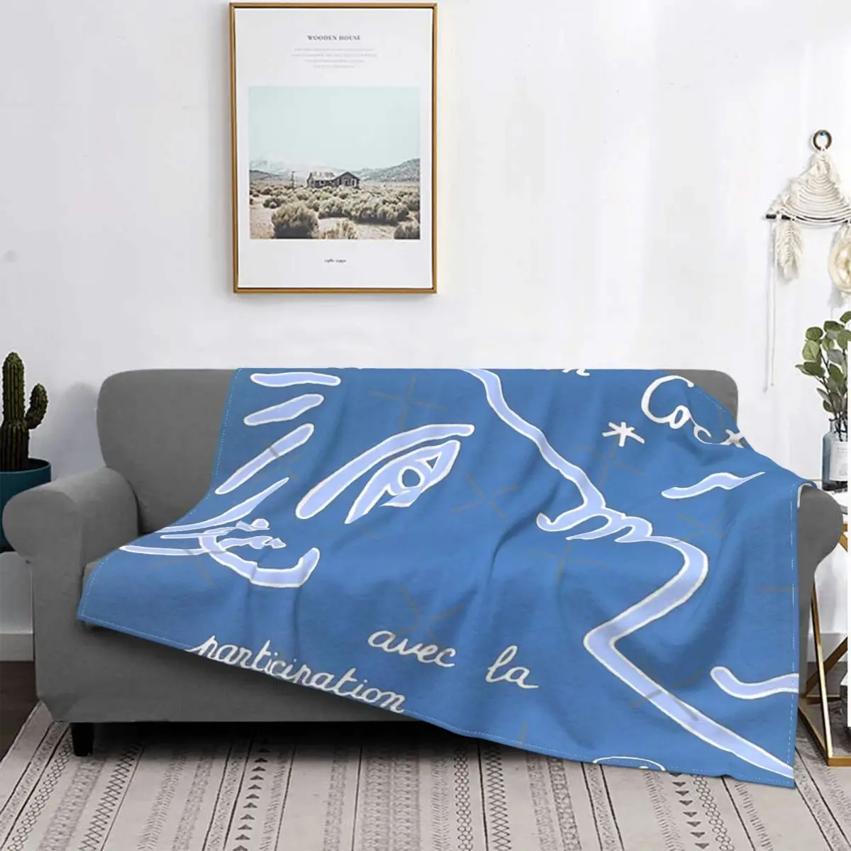 Manta de tela escocesa para cama, cobertor térmico para cama, póster de exposición, Jean Cocteau
Manta de tela escocesa para cama, cobertor térmico para cama, póster de exposición, Jean Cocteau