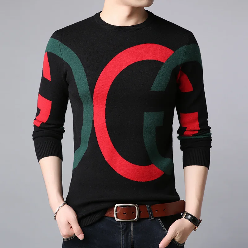 Fashion Korean Style Sweater New Arrival Autumn Winter Slim Male Knitted Pullover Sweater Teenage Boy Men's Sweater With Letters
Fashion Korean Style Sweater New Arrival Autumn Winter Slim Male Knitted Pullover Sweater Teenage Boy Men's Sweater With Letters