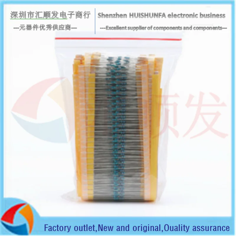 1/4W 1/6W Common component package Five-color ring resistance package 1 ohm-1M ohm, 25/30 types, 50 each
1/4W 1/6W Common component package Five-color ring resistance package 1 ohm-1M ohm, 25/30 types, 50 each