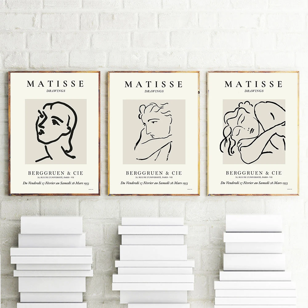 Matisse Exhibition Art Line Drawing Poster Abstract Minimalist Wall Art Canvas Prints Famous Painting Moder Decorative Picture
Matisse Exhibition Art Line Drawing Poster Abstract Minimalist Wall Art Canvas Prints Famous Painting Moder Decorative Picture