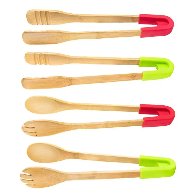 4pcs Natural Anti-scald Multi-function Food Tongs Toaster Tongs for Outdoor Kitchen
4pcs Natural Anti-scald Multi-function Food Tongs Toaster Tongs for Outdoor Kitchen