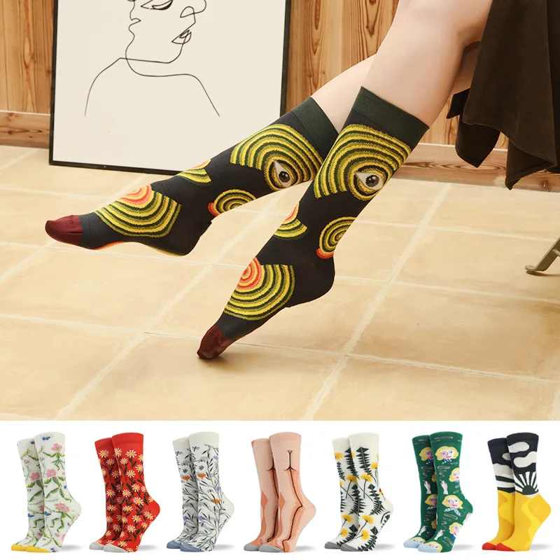 Socks women's autumn and winter new products green French fresh cartoon socks women's tube socks trend
Socks women's autumn and winter new products green French fresh cartoon socks women's tube socks trend