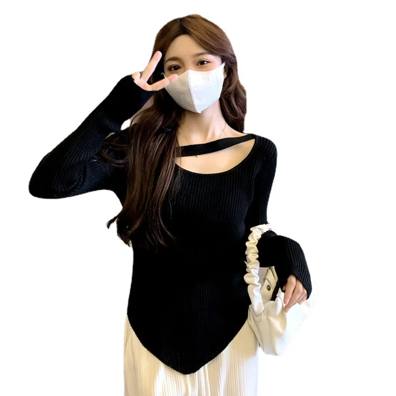 Kruleepo 2022 Spring Base Shirt Pullover Sweater for Women Summer Solid Casual Long Sleeve Irregular Design Lady Tops Slim Fit
Kruleepo 2022 Spring Base Shirt Pullover Sweater for Women Summer Solid Casual Long Sleeve Irregular Design Lady Tops Slim Fit