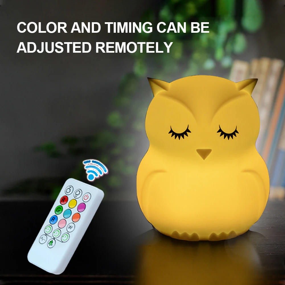 Owl Night Light Carton Style Cute Animal Soft Night Light With Touch Sensor Rechargeable Portable Light For Bedroom Living Room
Owl Night Light Carton Style Cute Animal Soft Night Light With Touch Sensor Rechargeable Portable Light For Bedroom Living Room