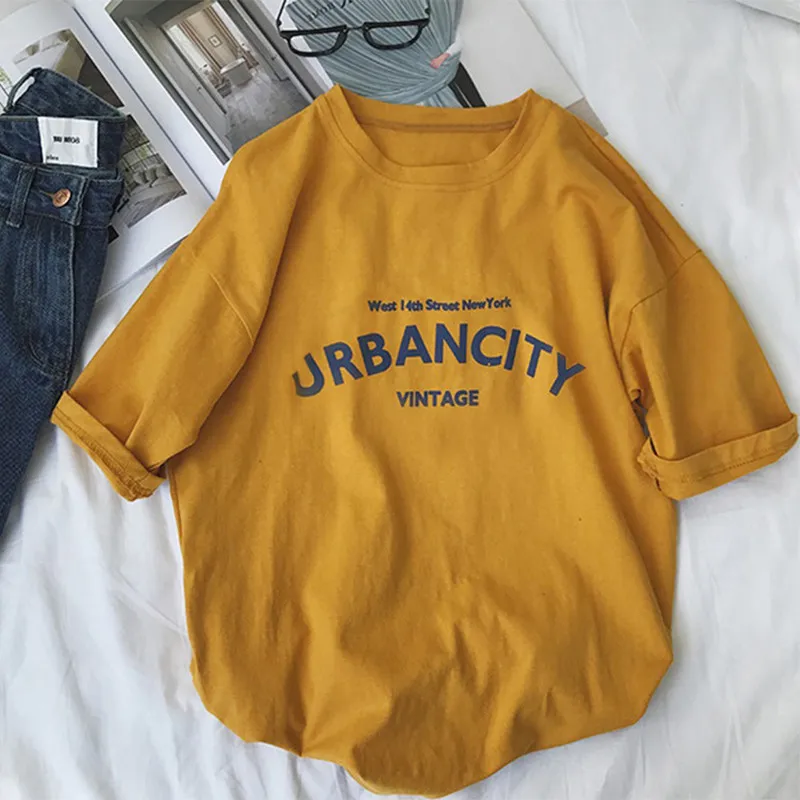 Harajuku Women T-shirts New 2021 Summer Funny Letter Print Hip Hop Loose T-shirt Girls Student Streetwear Casual Lady Tops Tees
Harajuku Women T-shirts New 2021 Summer Funny Letter Print Hip Hop Loose T-shirt Girls Student Streetwear Casual Lady Tops Tees