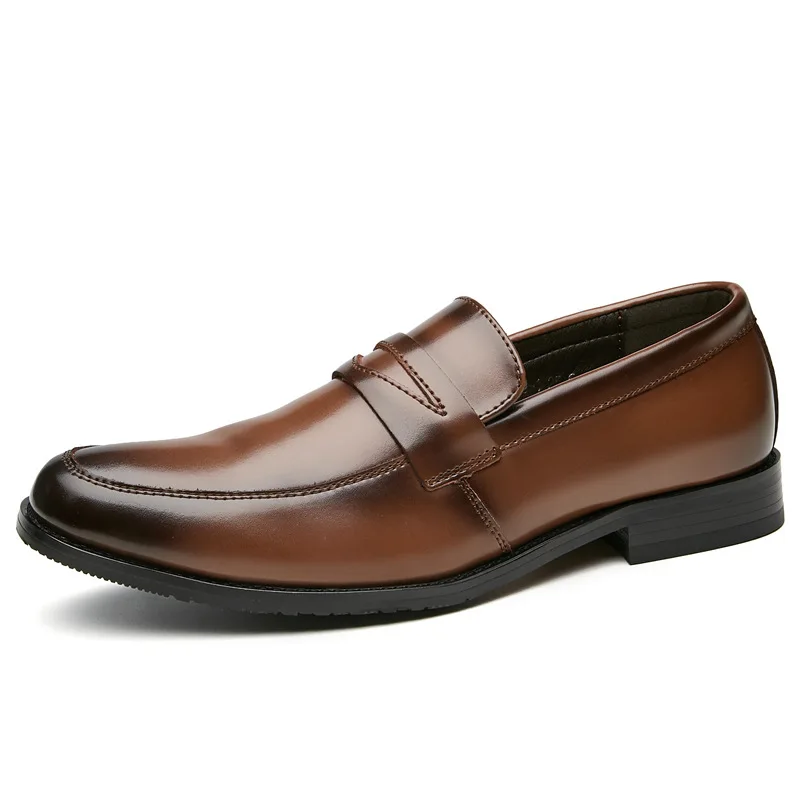 Top Quality Genuine Leather Shoes Men Formal Dress Shoes 2021 Fall Spring Slip on Leather Loafers Man Decent Office Shoes Black
Top Quality Genuine Leather Shoes Men Formal Dress Shoes 2021 Fall Spring Slip on Leather Loafers Man Decent Office Shoes Black