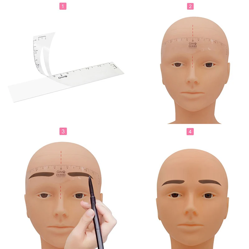 50pcs/lot Disposable Eyebrow Ruler Sticker Adhesive Guide Permanent Makeup Tool 
50pcs/lot Disposable Eyebrow Ruler Sticker Adhesive Guide Permanent Makeup Tool