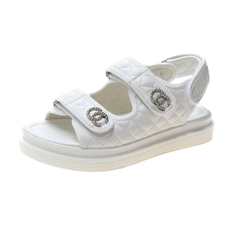 Ladies Real Leather Sandals 2021 Summer New Velcro Flat Casual Black Women's Shoes Fashion Brand Beach Women's Shoes
Ladies Real Leather Sandals 2021 Summer New Velcro Flat Casual Black Women's Shoes Fashion Brand Beach Women's Shoes