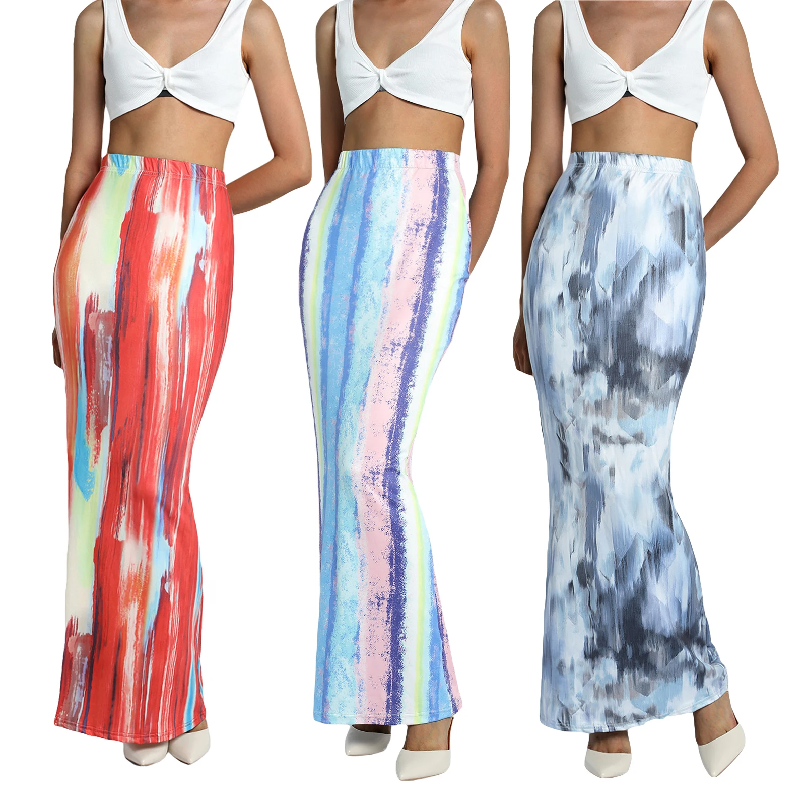 Summer Women Stylish Casual Elegant Digital Print Long Skirt Slim Fit High Waist Stretchy Maxi Skirts S/M/L
Summer Women Stylish Casual Elegant Digital Print Long Skirt Slim Fit High Waist Stretchy Maxi Skirts S/M/L