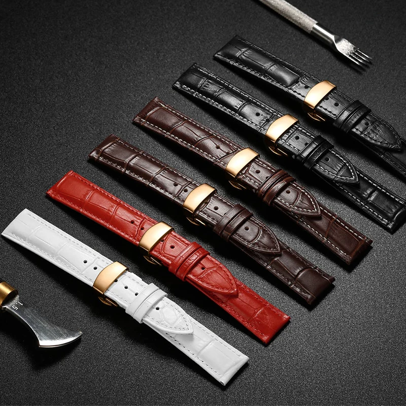Ремешок для часов Tissot Seiko из натуральной телячьей кожи качественный браслет 18 мм