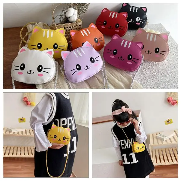 New Children's Fashion Cat Shaped Crossbody Shoulder Bag Zipper bag Cute Handbag Mini Purse with Handle Gift for Kids
New Children's Fashion Cat Shaped Crossbody Shoulder Bag Zipper bag Cute Handbag Mini Purse with Handle Gift for Kids