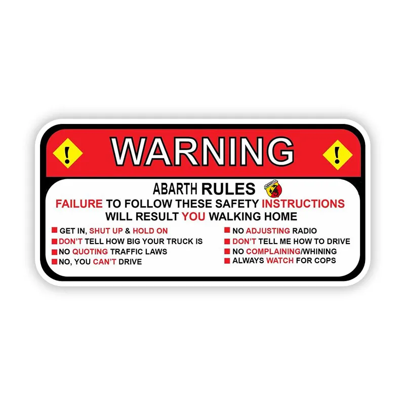 S50546 Various Sizes Personality PVC Decal Rules for Wrangler Sahara Waterproof Car Sticker on Motorcycle Laptop
S50546 Various Sizes Personality PVC Decal Rules for Wrangler Sahara Waterproof Car Sticker on Motorcycle Laptop
