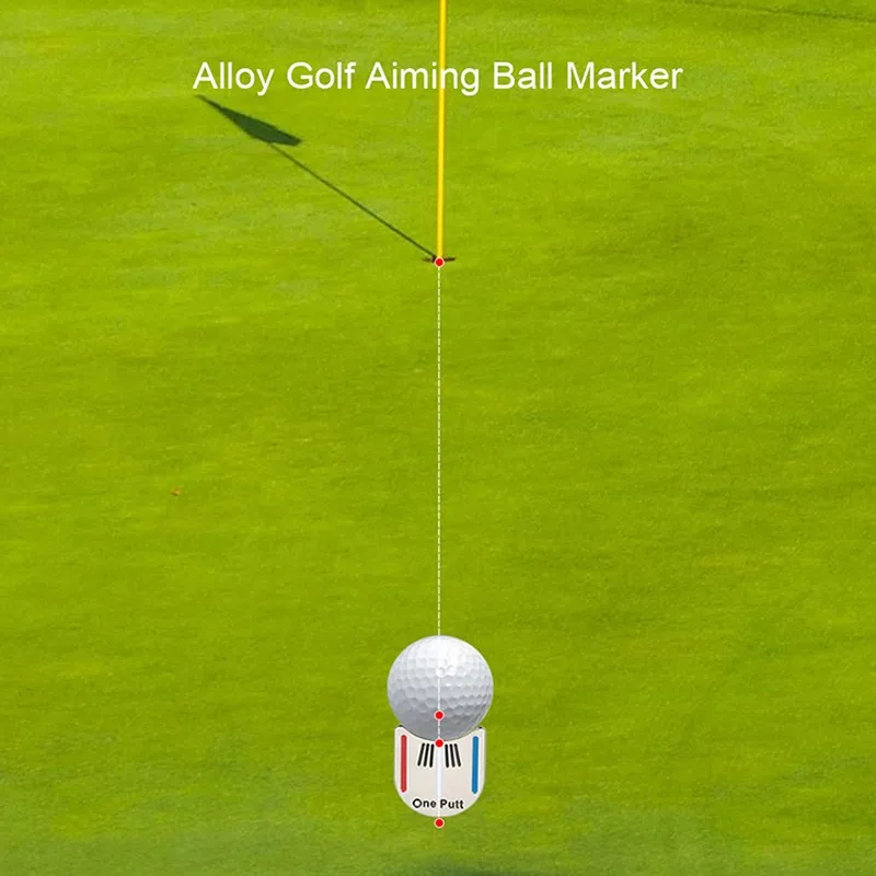 One Putt Golf инструмент для выравнивания прицеливания маркер магнитная капля с