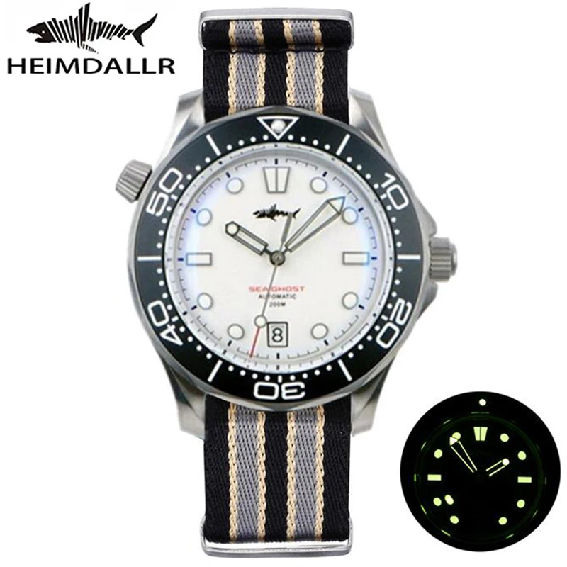 Heimdallr Titanium 007 Sea Ghost NTTD Men's Diver Watch 20ATM NH35A Automatic Movement C3 Luminous Blue Black White Dial
Heimdallr Titanium 007 Sea Ghost NTTD Men's Diver Watch 20ATM NH35A Automatic Movement C3 Luminous Blue Black White Dial