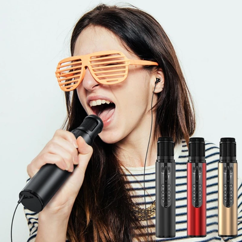 P82F Microphone Professionnal Wireless Bluetooth Speaker Microphone Amplifier Audio Handheld Mic Player 
P82F Microphone Professionnal Wireless Bluetooth Speaker Microphone Amplifier Audio Handheld Mic Player