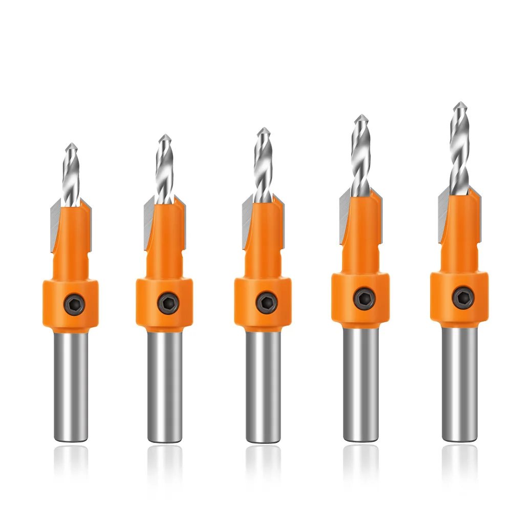 5 Pcs Drill Bits Hole Opener Countersink Cone Head W/ Hexagon Shank For Woodworking Electric Tools Drilling Accessories
5 Pcs Drill Bits Hole Opener Countersink Cone Head W/ Hexagon Shank For Woodworking Electric Tools Drilling Accessories