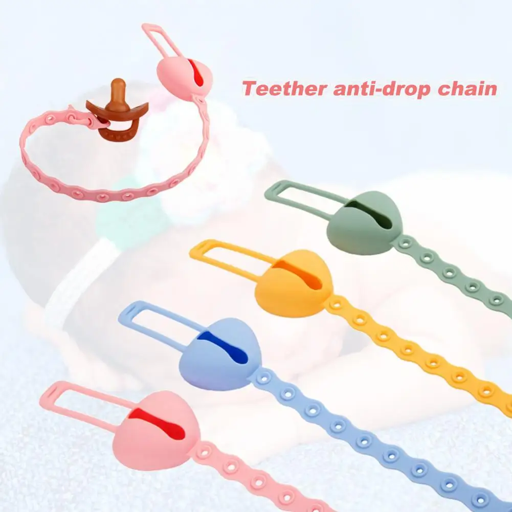 1 Set Teether Clip Adjustable Buckle Multi-purpose Food Grade Silicone Baby Pacifier Dummy Clip for Toddler
1 Set Teether Clip Adjustable Buckle Multi-purpose Food Grade Silicone Baby Pacifier Dummy Clip for Toddler