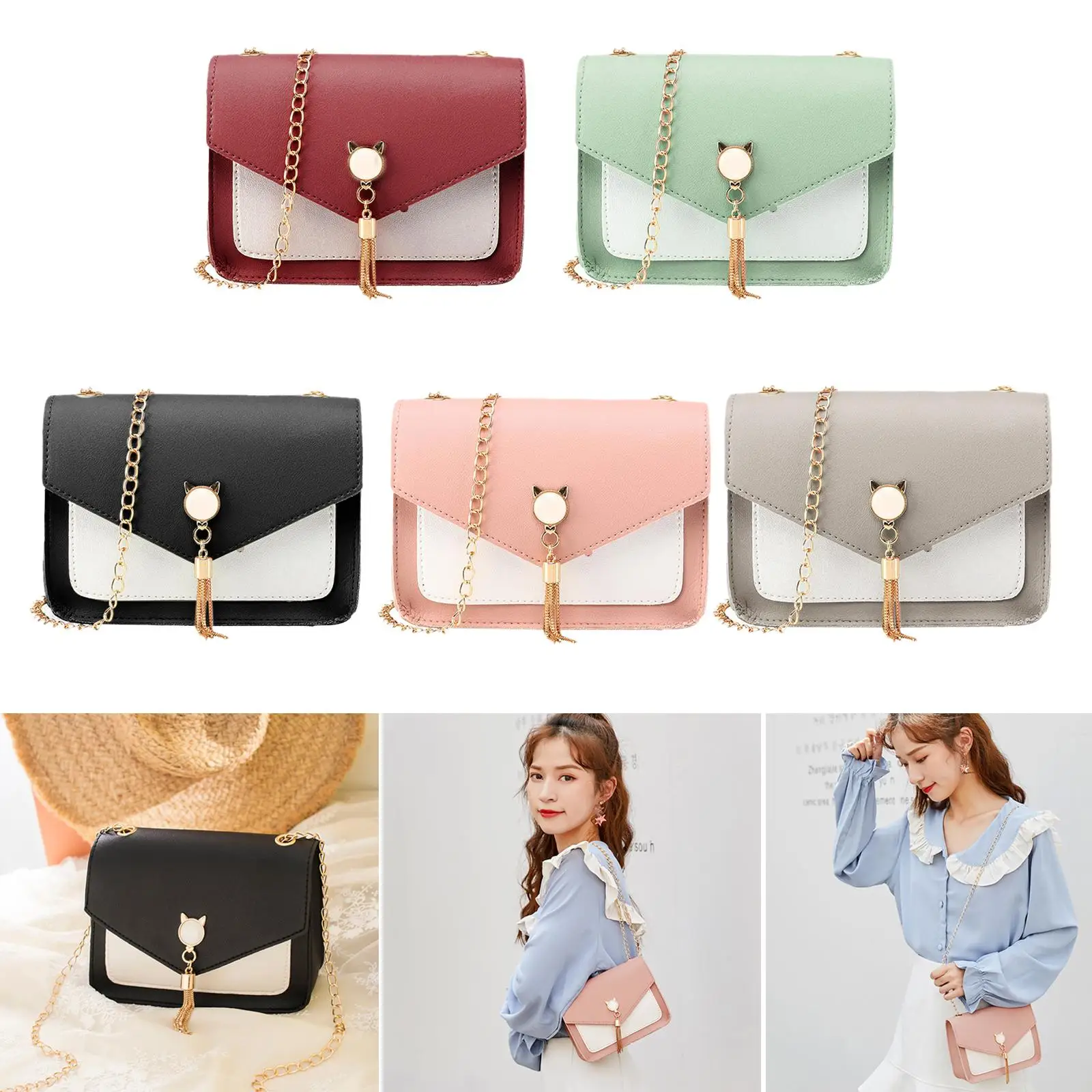 Fashion Women PU Leather Crossbody Bag Cross Shoulder Bag Large Capacity Phone Purse with Clasp
Fashion Women PU Leather Crossbody Bag Cross Shoulder Bag Large Capacity Phone Purse with Clasp