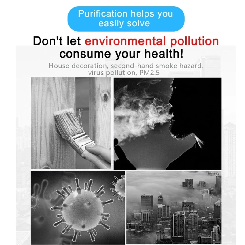 Negative Ion Generator Smart Air Purifier UV Sterilizer Air Cleaner Necklace M2EE