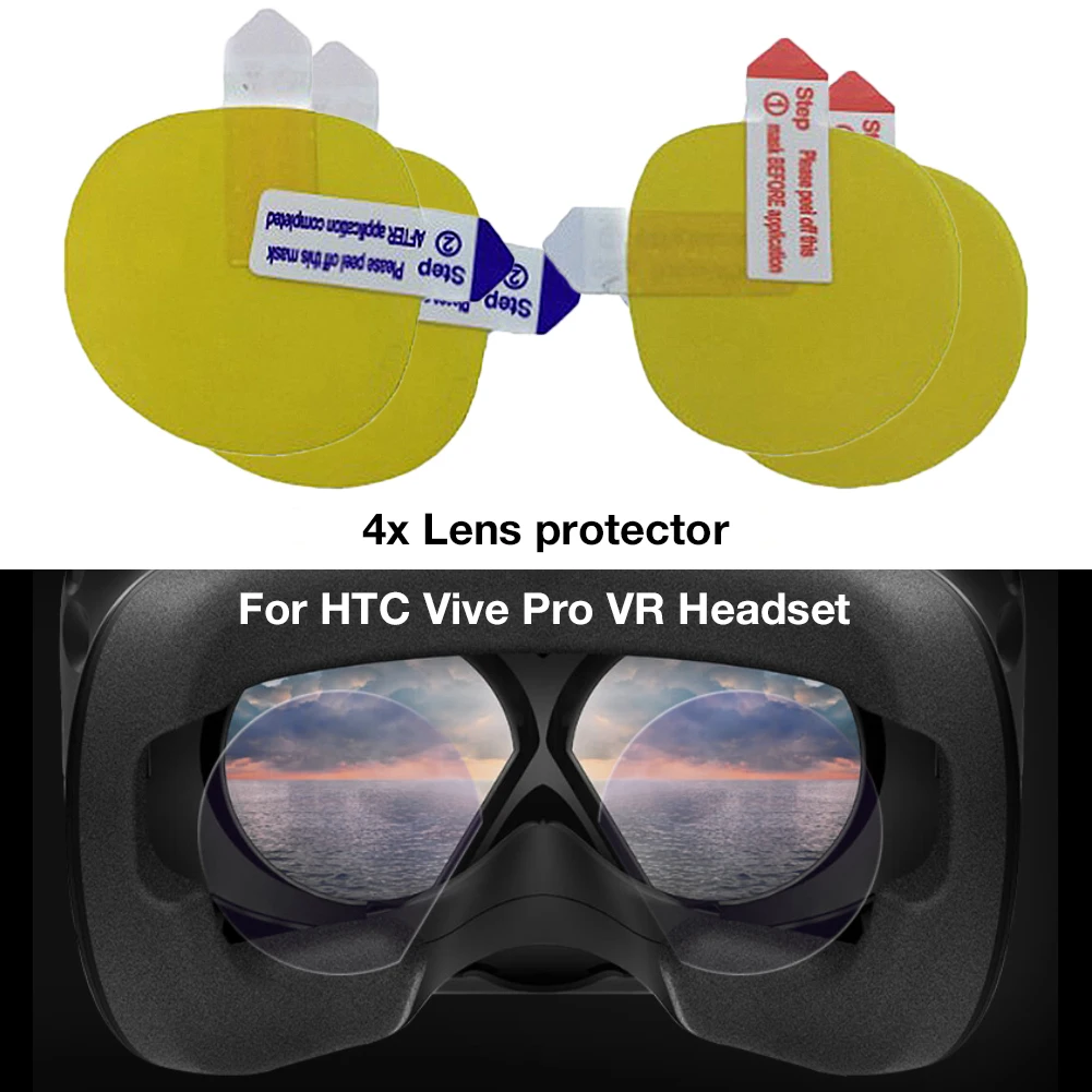 4pcs Lens Protective Film For HTC Vive Cosmos/ Vive Pro VR Headset Anti-scratch Lens Protector Films Clear Accessories
4pcs Lens Protective Film For HTC Vive Cosmos/ Vive Pro VR Headset Anti-scratch Lens Protector Films Clear Accessories