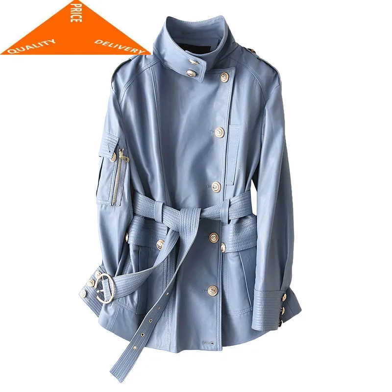 Куртка женская из 100% натуральной овечьей кожи, Осень-зима, 6426 
Куртка женская из 100% натуральной овечьей кожи, Осень-зима, 6426