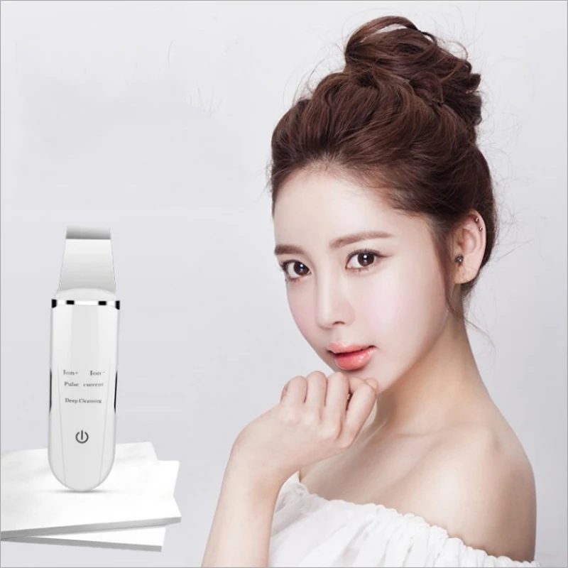 Ultrasonic Skin Scrubber Deep Face Cleaning Machine Cleansing Peeling Blackhead Remover Pore Cleaner EMS Pulse Mode
Ultrasonic Skin Scrubber Deep Face Cleaning Machine Cleansing Peeling Blackhead Remover Pore Cleaner EMS Pulse Mode