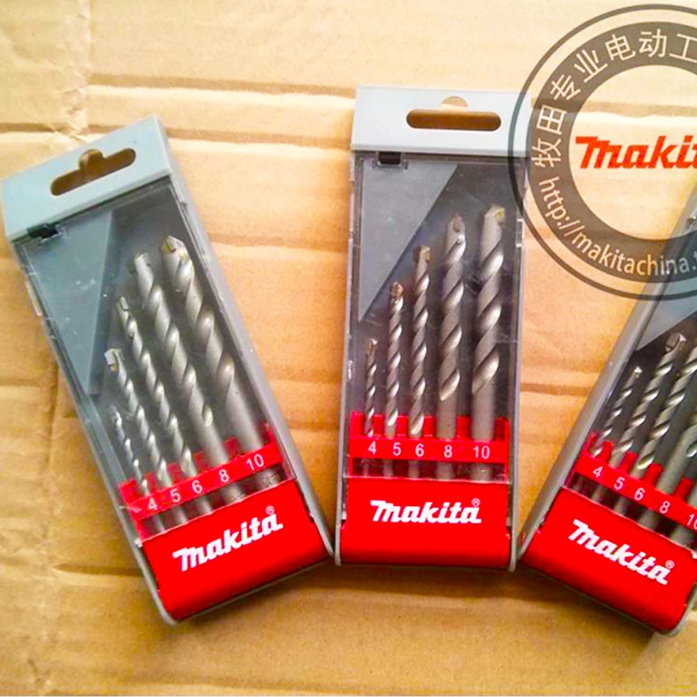 Оригинальное ударное сверло Makita D-05175, 5 шт. в комплекте, для бетона, строительства, электрические инструменты, фитинги
Оригинальное ударное сверло Makita D-05175, 5 шт. в комплекте, для бетона, строительства, электрические инструменты, фитинги
