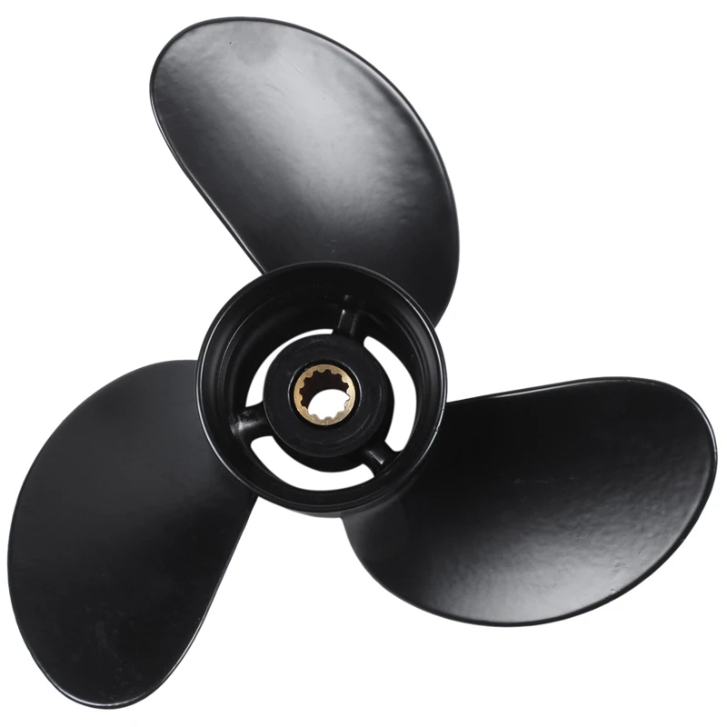Ship Engine Outboard Propeller Aluminum Alloy 3-Bladed Rotary Paddle 3B2W64517-1 8.5X9 Boat For Tohatsu Nissan-Mercury 8-9.8Hp 
Ship Engine Outboard Propeller Aluminum Alloy 3-Bladed Rotary Paddle 3B2W64517-1 8.5X9 Boat For Tohatsu Nissan-Mercury 8-9.8Hp