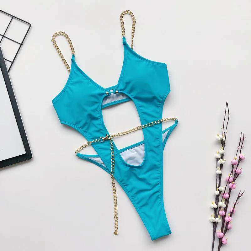 2020 High Cut Hollow Out Swimsuit Women One Piece Swimwear Sexy Chain Belt Bikini Backless Bathing Suit Ladies Bodysuit LG 76328
2020 High Cut Hollow Out Swimsuit Women One Piece Swimwear Sexy Chain Belt Bikini Backless Bathing Suit Ladies Bodysuit LG 76328
