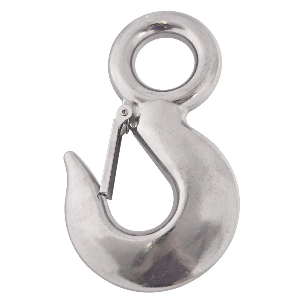 304 Stainless Steel Hook Marine Trigger Circular Rotary Eye Part Lifts Dark Hue Hanging 3T 3000KG Workload Limit Silver 1pcs
304 Stainless Steel Hook Marine Trigger Circular Rotary Eye Part Lifts Dark Hue Hanging 3T 3000KG Workload Limit Silver 1pcs