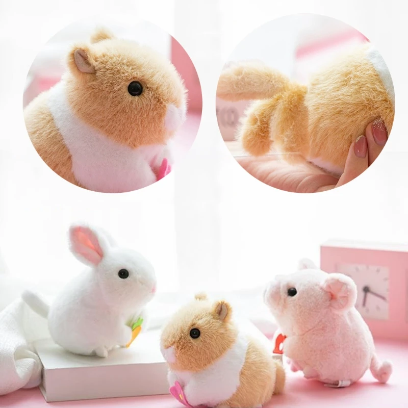18cm Mini Stuffed Bunny Piggy Mouse Cute Wind-Up Plush Doll with Wag Tails Soft Cotton Miniature Tiny Novelty Plush Toy Gifts
18cm Mini Stuffed Bunny Piggy Mouse Cute Wind-Up Plush Doll with Wag Tails Soft Cotton Miniature Tiny Novelty Plush Toy Gifts