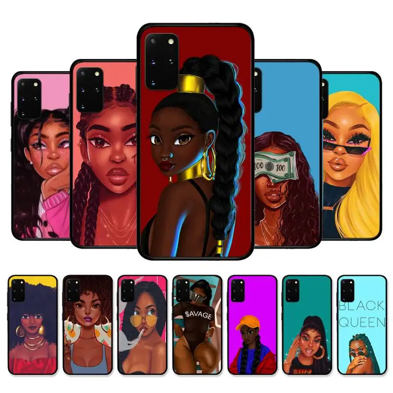 Fashion Black Girl Phone Case for Samsung S21 S10 Lite S20 Ultra S9 S8 Plus S7 S6 edge S5 cover
Fashion Black Girl Phone Case for Samsung S21 S10 Lite S20 Ultra S9 S8 Plus S7 S6 edge S5 cover