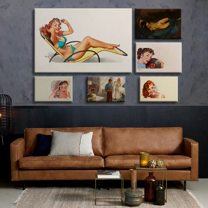 Gil Elvgren Pin—up Sexy Lady Retro Drawing Picture Canvas Painting Wall Art Print Poster Picture Living Room Home Decoration
Gil Elvgren Pin—up Sexy Lady Retro Drawing Picture Canvas Painting Wall Art Print Poster Picture Living Room Home Decoration