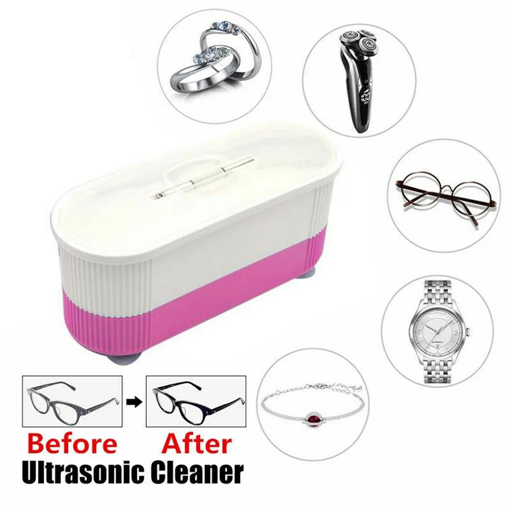 Portable Ultrasonic Jewelry Cleaner Denture Eye Glasses Coin Silver Cleaning Machine For Home Multifunction Mini Washing Machine
Portable Ultrasonic Jewelry Cleaner Denture Eye Glasses Coin Silver Cleaning Machine For Home Multifunction Mini Washing Machine