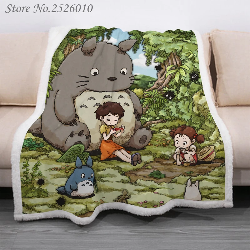 Throw blanket Anime Totoro 3D Velvet Plush Blanket Bedspread For Kids Girls Sherpa Blanket Couch Quilt Cover Travel 08
Throw blanket Anime Totoro 3D Velvet Plush Blanket Bedspread For Kids Girls Sherpa Blanket Couch Quilt Cover Travel 08