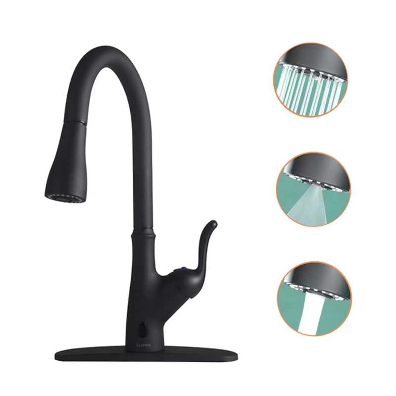 Single Hole Kitchen Faucet Pull Down Out Touchless Single Handle 360° Rotation Water Tap Spout Kitchen Accessories
Single Hole Kitchen Faucet Pull Down Out Touchless Single Handle 360° Rotation Water Tap Spout Kitchen Accessories