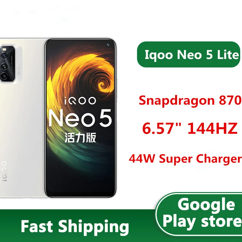 Смартфон Vivo Iqoo Neo 5 Lite в наличии 5G 48 МП 4 камеры Android мобильный телефон экран 11 0