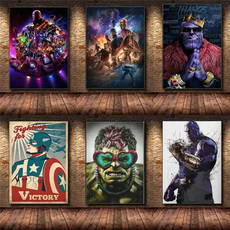 Алмазная 5d картина сделай сам из фильма Marvel мстители Халк Железный человек танос