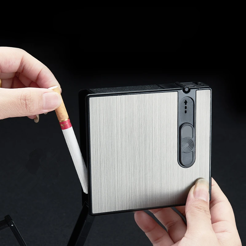 Waterproof Space Aluminum Alloy Cigarette Case Automatic Ejection 16pcs Cigarettes Holder Metal Box Smoking Gadgets For Man Gift
Waterproof Space Aluminum Alloy Cigarette Case Automatic Ejection 16pcs Cigarettes Holder Metal Box Smoking Gadgets For Man Gift