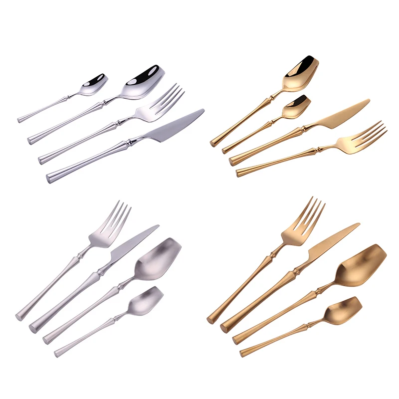 Stainless Steel Dinnerware Set Knife Fruit Fork Cake Dessert Spoon Small Waist Design Mirror Polishing Matte Western Tableware
Stainless Steel Dinnerware Set Knife Fruit Fork Cake Dessert Spoon Small Waist Design Mirror Polishing Matte Western Tableware