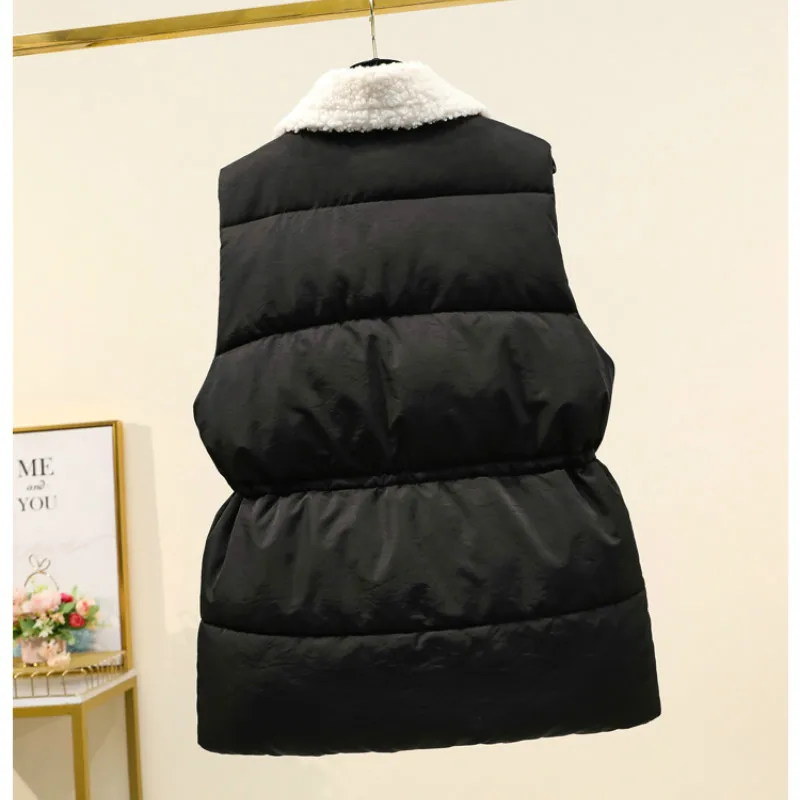 Lamb hair stitching down cotton vest women Korean version of the autumn and winter new thick warm vest cotton clothing tide
Lamb hair stitching down cotton vest women Korean version of the autumn and winter new thick warm vest cotton clothing tide