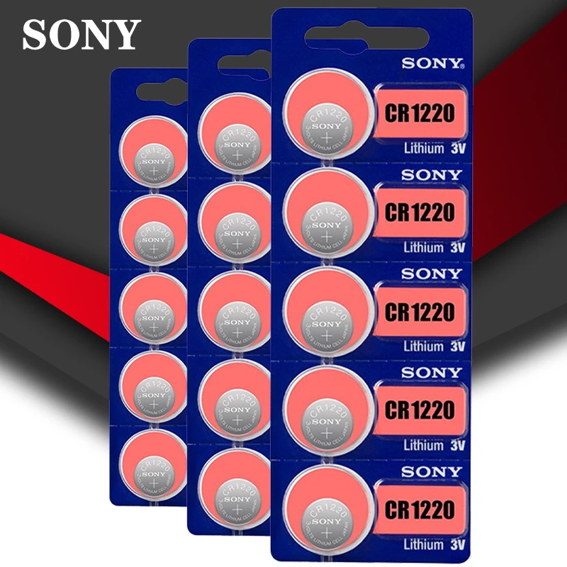 15pc/lot Sony 100% Original CR1220 Button Cell Battery For Watch Car Remote Key cr 1220 ECR1220 GPCR1220 3v Lithium Battery
15pc/lot Sony 100% Original CR1220 Button Cell Battery For Watch Car Remote Key cr 1220 ECR1220 GPCR1220 3v Lithium Battery