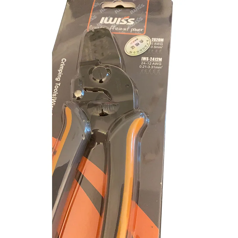 IWS-2412M/IWS-2820M Crimping Tools for JAM Molex Tyco JST Terminal and Connector Multi-function wire Stripper Cable Cutter plier
IWS-2412M/IWS-2820M Crimping Tools for JAM Molex Tyco JST Terminal and Connector Multi-function wire Stripper Cable Cutter plier