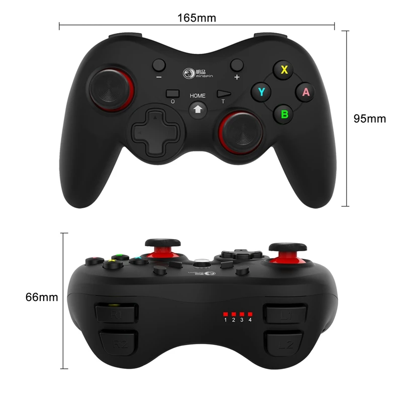 

Mingpin Wireless Controller Pro Six-Axis Gyroscope Bluetooth Gamepad with Turbo Shock for Nintendo Switch/Switch Lite/PS3/Androi