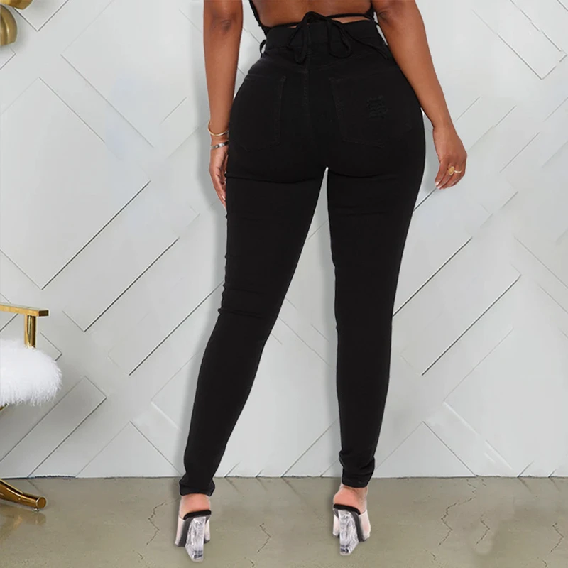 Autumn High Waist Ripped Hole Jeans 2020 Women Fashion 3XL Pencil Jean Casual Streetwear Black Skinny Denim Pants Femme Clothes
Autumn High Waist Ripped Hole Jeans 2020 Women Fashion 3XL Pencil Jean Casual Streetwear Black Skinny Denim Pants Femme Clothes
