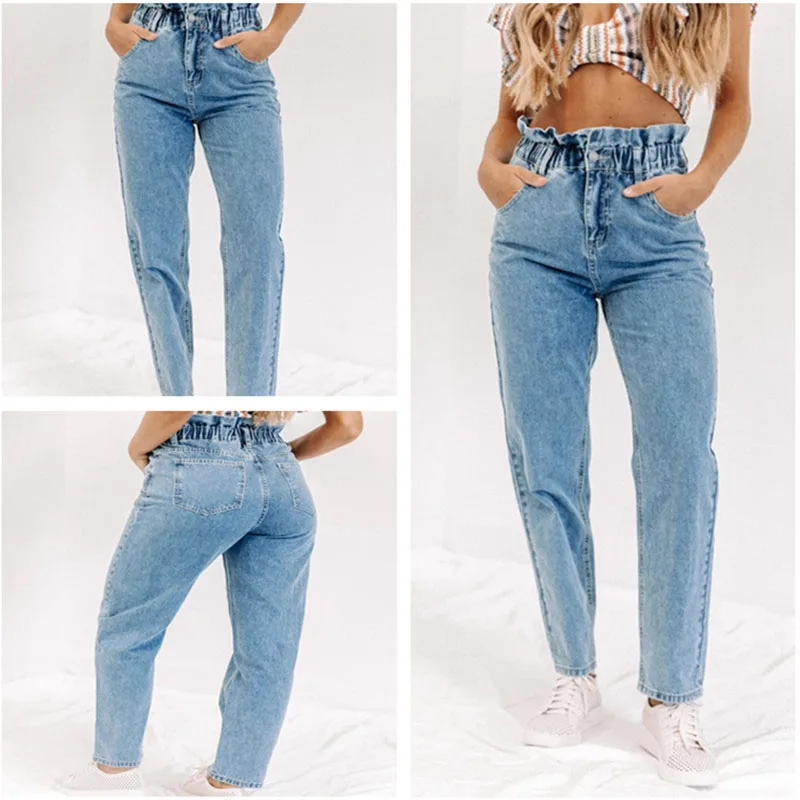 Europe And America High Waist Jeans Elastic Loose Cotton JEANS Women Boyfriend Pants Women Plus Size Harlan Jeans Trousers 2020 
Europe And America High Waist Jeans Elastic Loose Cotton JEANS Women Boyfriend Pants Women Plus Size Harlan Jeans Trousers 2020