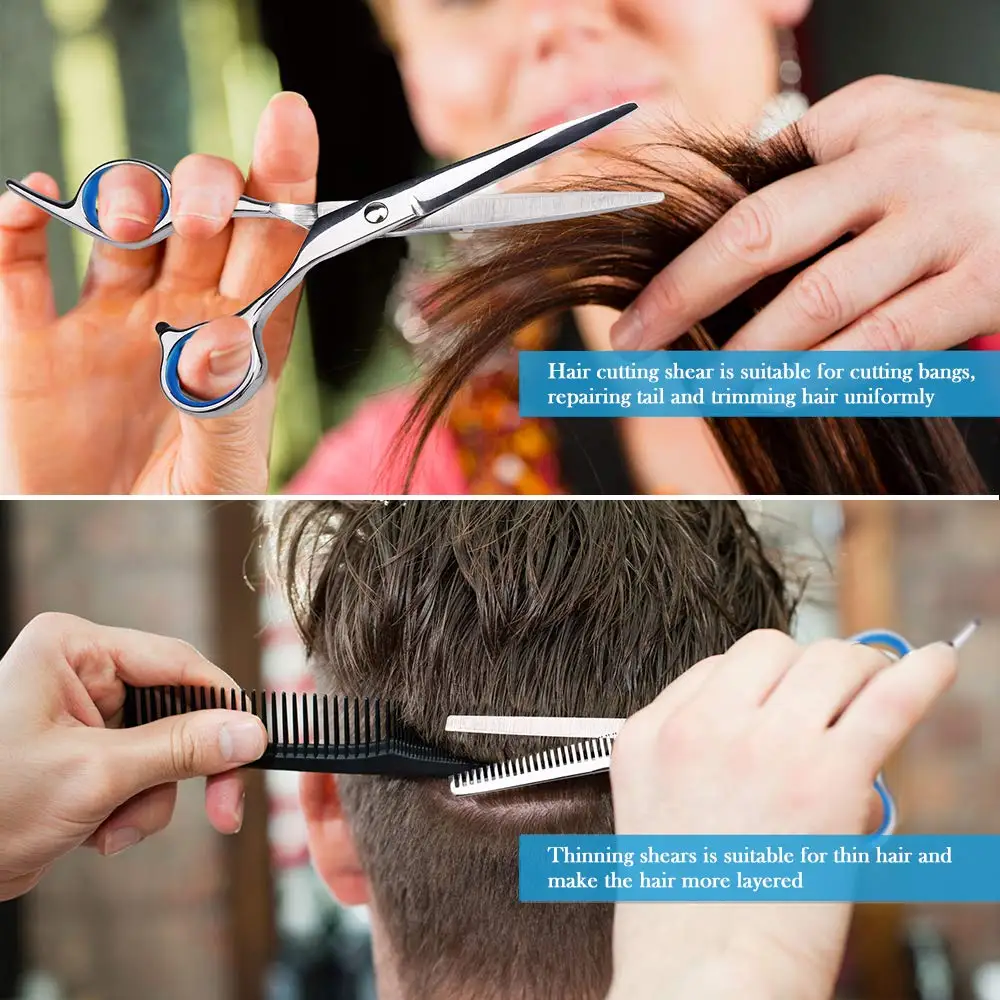 YBLNTEK 7/9 PCS Professional Hairdressing Scissors Kit Hair Cutting Scissors Hair Scissors Tail comb Hair Cape Hair Cutter Comb
YBLNTEK 7/9 PCS Professional Hairdressing Scissors Kit Hair Cutting Scissors Hair Scissors Tail comb Hair Cape Hair Cutter Comb